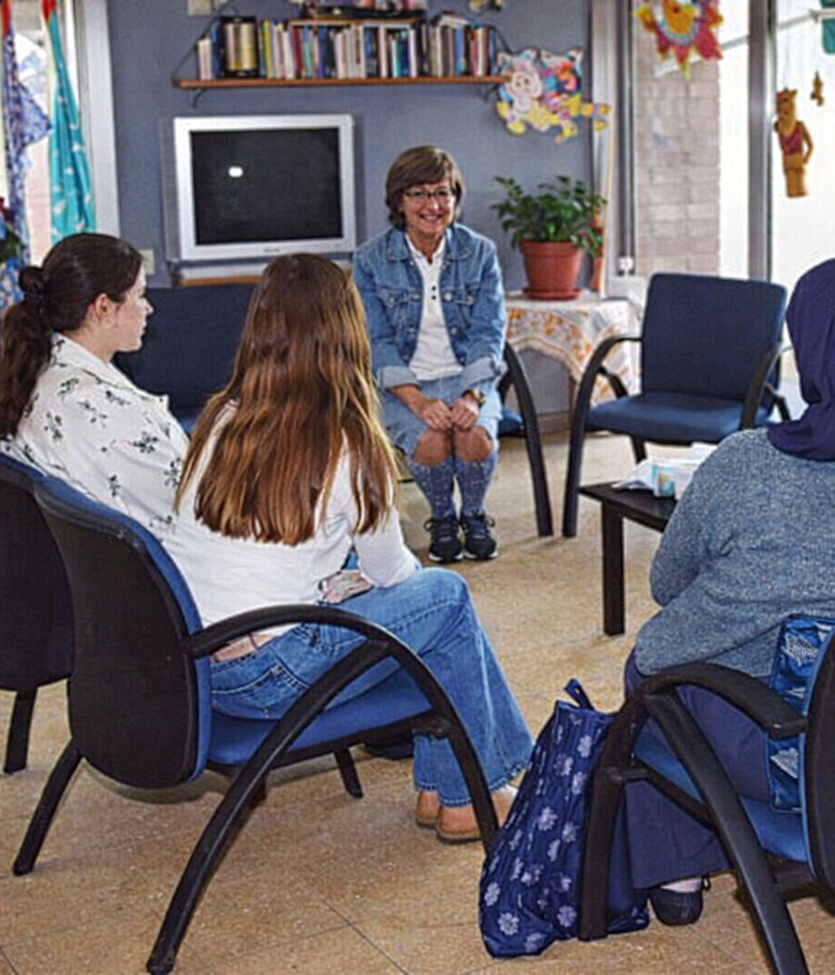 A counselling circle at the Centre